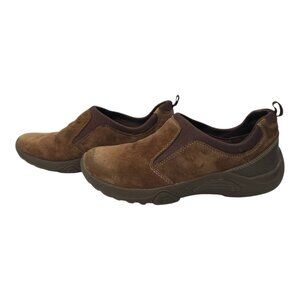 Bass Coyote Casual Shoes Womens Size 7 M Slip On Brown Suede Leather Outdoor